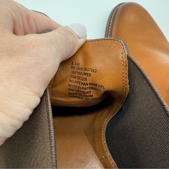 NORDSTROM cognac leather boot men’s